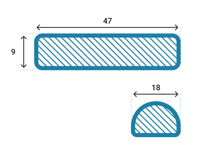 Подушка ортопедическая ПФ209 Трелакс валик ROLLER, размер 18*47*9 купить в OrtoMir24